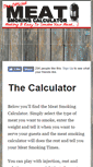 Mobile Screenshot of meatsmokingcalculator.com